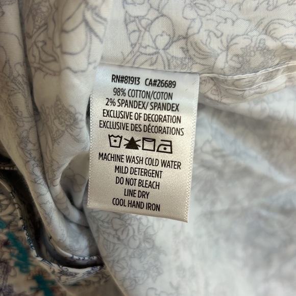 Robert Graham Nichols Floral Short Sleeve Button Down Shirt Mens Size S - Picture 5 of 5